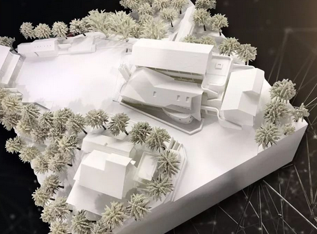 3D打印雪景房屋沙盤 模型